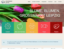 Tablet Screenshot of grossmarkt-leipzig.de